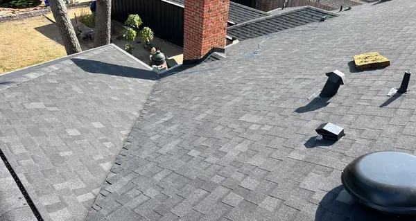 New shingles on a one-story roof in the Memorial area