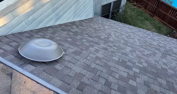 New dome vent on the slope above the backyard pool