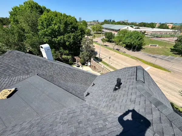 Front slope of a replaced roof in Houston 77077