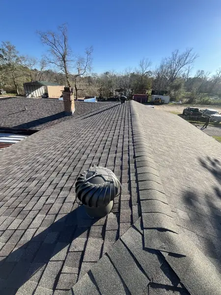 Side slope of a replaced roof in Houston 77050