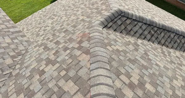 Valley and hip intersection on the new roof