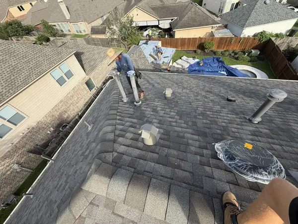 Replaced vents and jacks along the rear slope