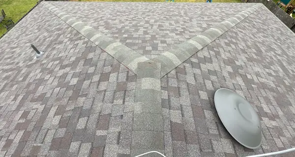Rear slope of a replaced roof in Rosharon, TX