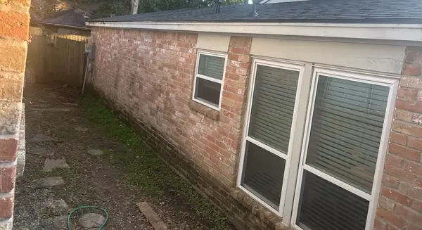 Side elevation with new drip edge along the eave