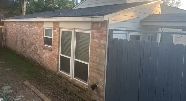 Brick side wall and new roofline, Katy 77450
