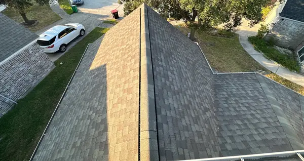 Valley and hip of the completed roof, Humble 77346
