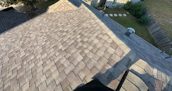 Valley detail on the finished roof