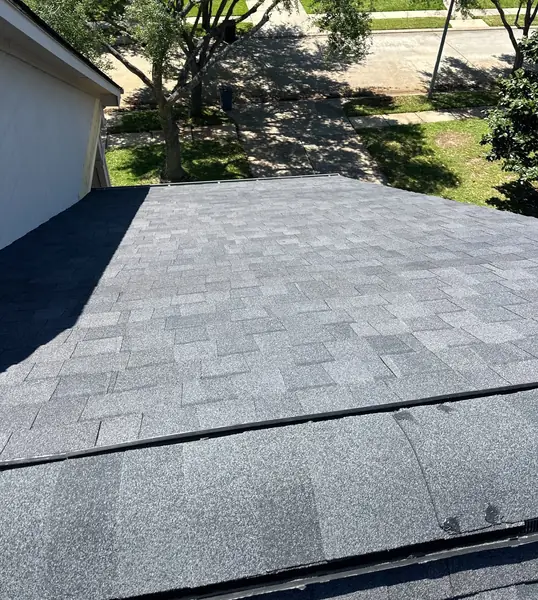 Rear slope of a replaced roof in northwest Houston