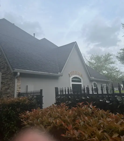 Front gable with fresh shingles in Sugar Land, TX