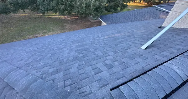 Side slope of the completed roof