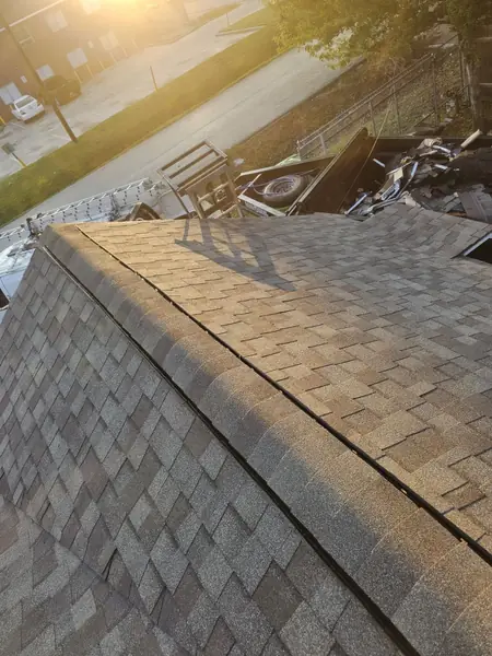 Rear slope of a replaced roof in Houston 77022