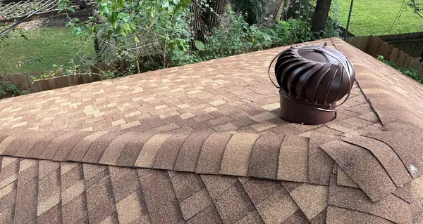 Front gable with fresh shingles in Houston, TX