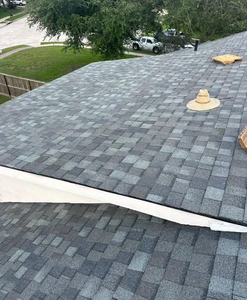 New box vents on a replaced roof in Pearland