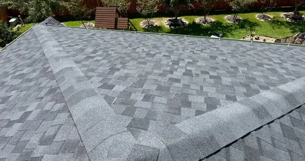 Rear slope of a replaced roof in Pearland, TX