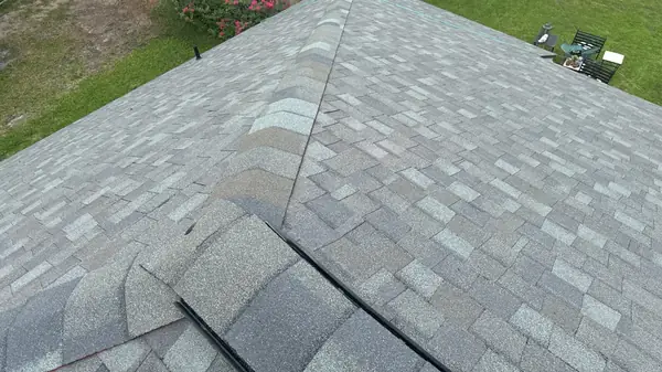 Front gable with fresh shingles in Houston, TX