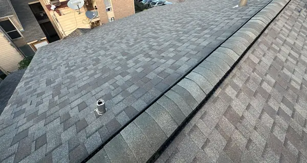 New shingles over cleaned decking on a Houston roof