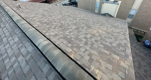 Rear slope of a replaced roof in Houston, TX