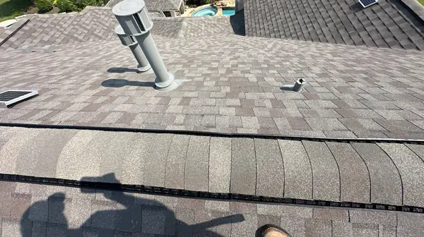 Rear slope of a replaced roof in Pearland