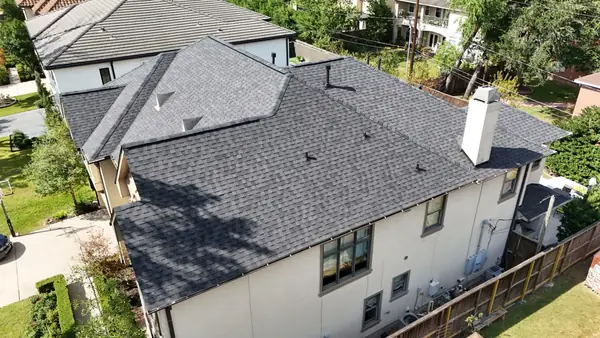 Front gable with fresh shingles in Bellaire