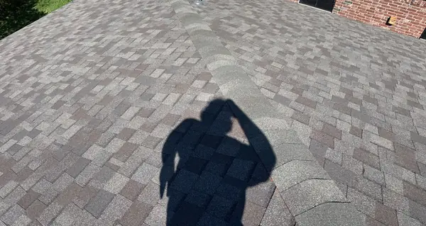Fresh Weathered Wood shingles on a one-story Houston roof