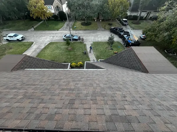Ridge line looking toward the street