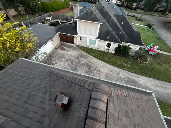 Hip intersection on the completed roof
