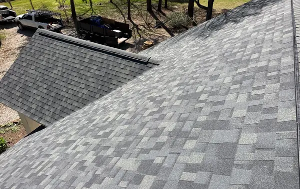 Rear slope of a replaced roof in Hockley, TX