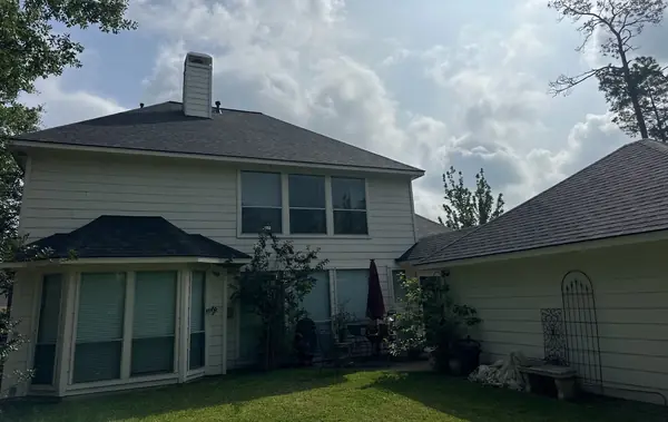 Rear of the house with the finished roof